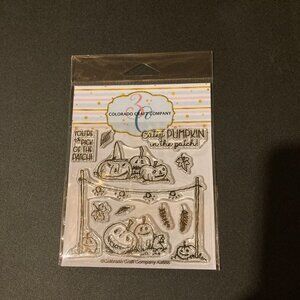 Colorado Craft Company AJ888 Anita Jeram Pumpkin Patch Stamps NEW
